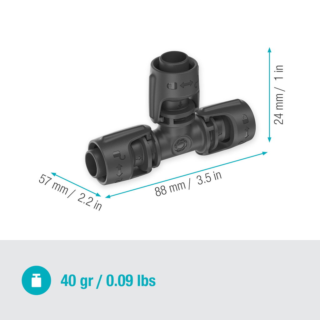 GARDENA 13mm Micro Irrigation T-Joint - 2 Pack - Image 9 of 9