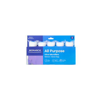 Monarch 100mm 10mm Nap All Purpose Mini Rollers - 5 Pack