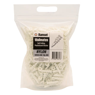 Ramset Wallmate Nylon Anchor - 400 Pack