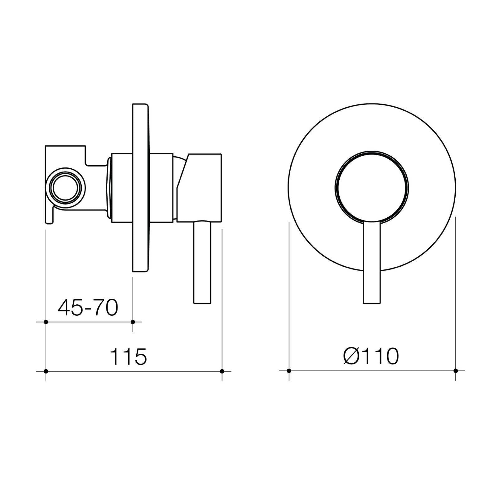 Flexipsray Chrome Splash Bath/Shower Mixer - Chrome - Image 4 of 11