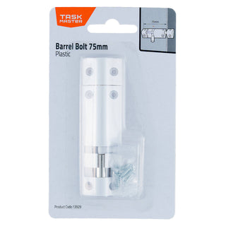 Taskmaster 50mm Plastic Barrel Bolt