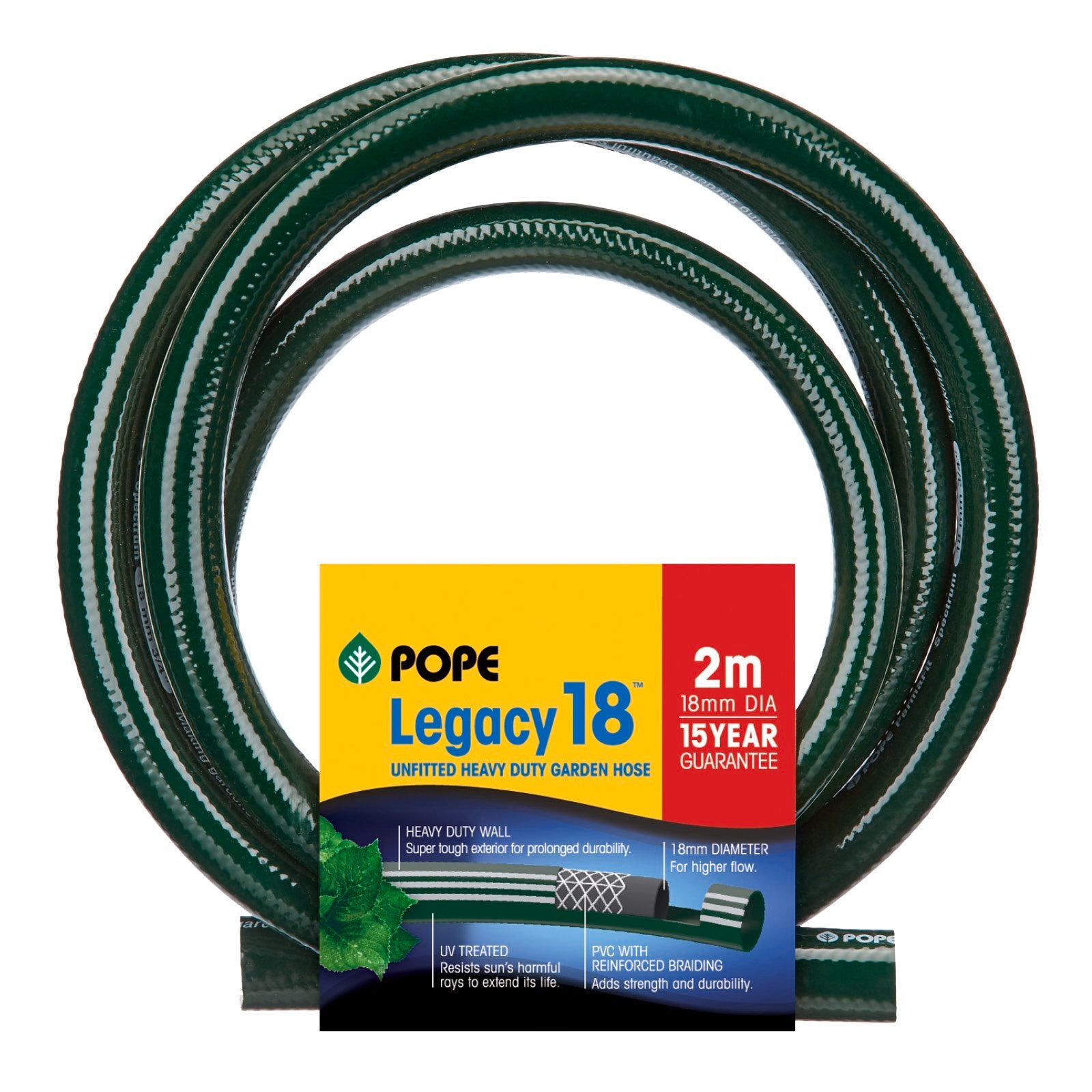 Pope 18mm x 2m Legacy18 Unfitted Garden Hose - Image 8 of 14