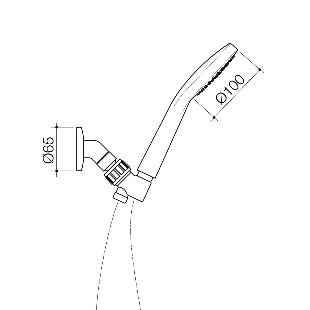 Flexispray  Chrome Bermuda 1 Function Hand Shower - Image 2 of 2