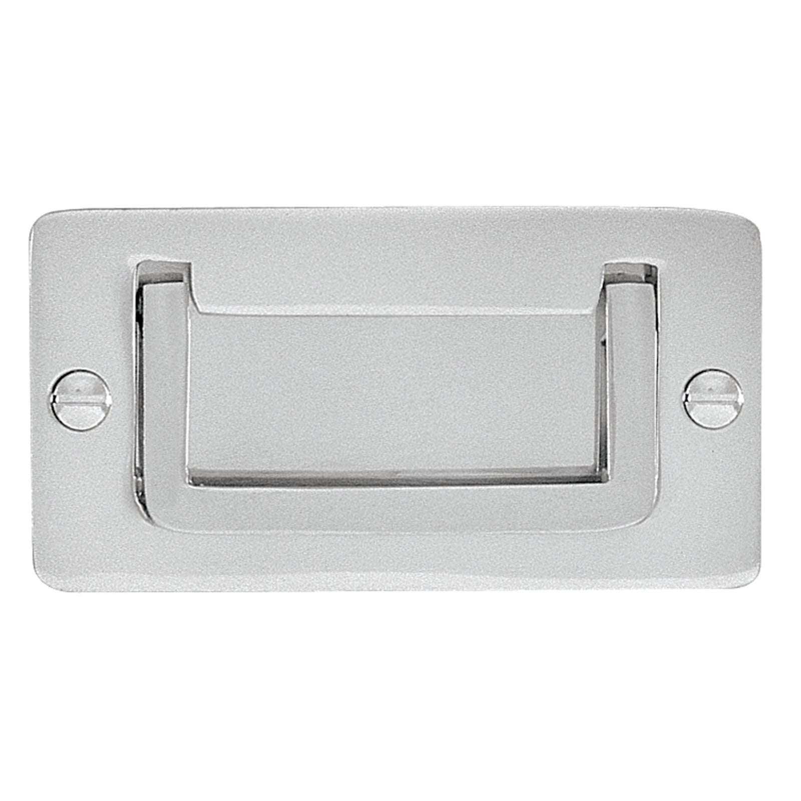 Delf 83 x 43mm Satin Chrome Military Flush Handle - Image 1 of 1