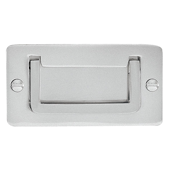 Delf 83 x 43mm Satin Chrome Military Flush Handle