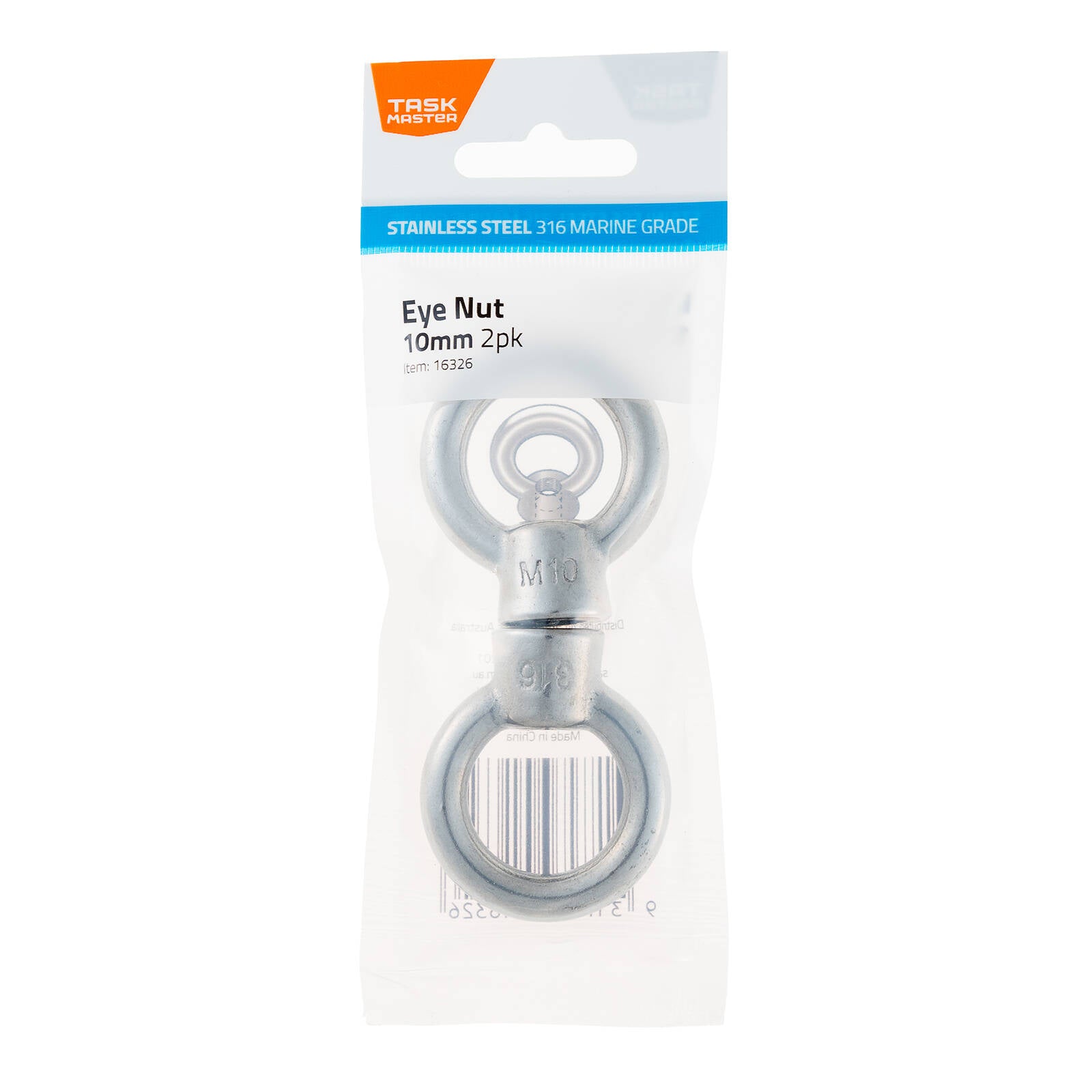Taskmaster 10mm 316 Stainless Steel Eye Nut - Image 1 of 4