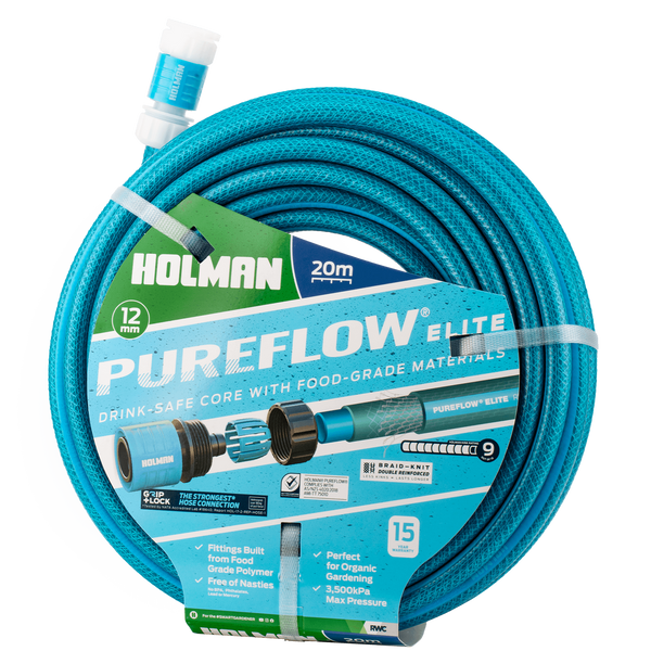 Holman 12mm × 20m PUREFLOW® ELITE Drinking Water Safe Hose
