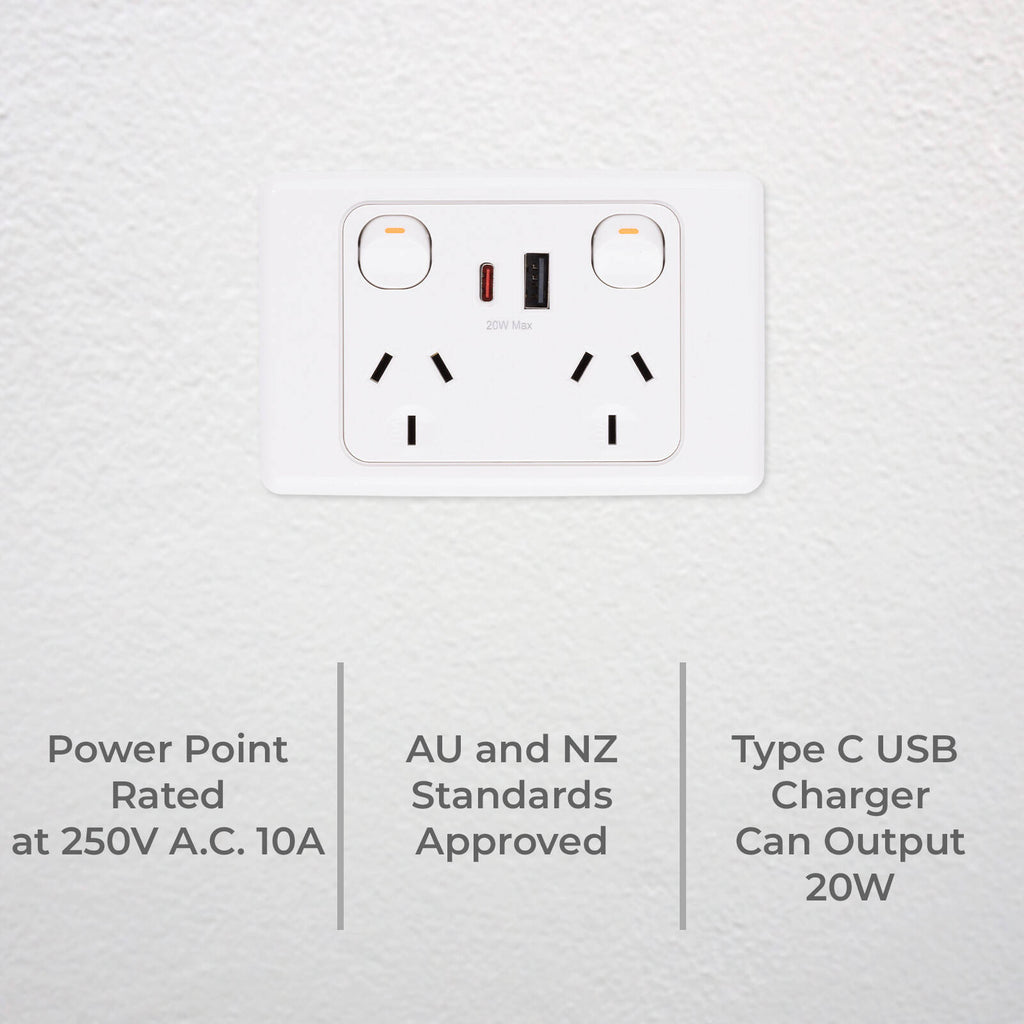 DETA 6000 Double Power Point With USB A+C - Image 2 of 4