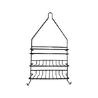 Barelli Large Black Bathroom Shower Caddy - Image 2 of 2