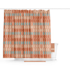 Barelli 180 x 180cm Retro Scallop Polyester Shower Curtain - Image 2 of 2