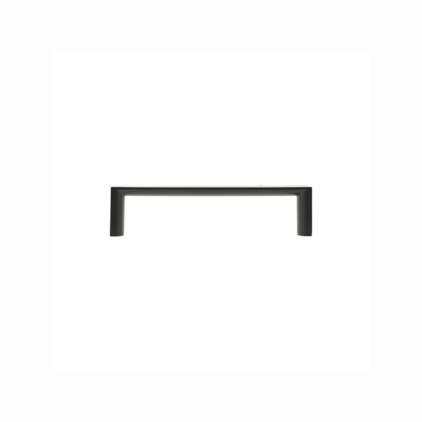Lane 96mm Black Half Round Square Handle - 4 Pack - Matte Black