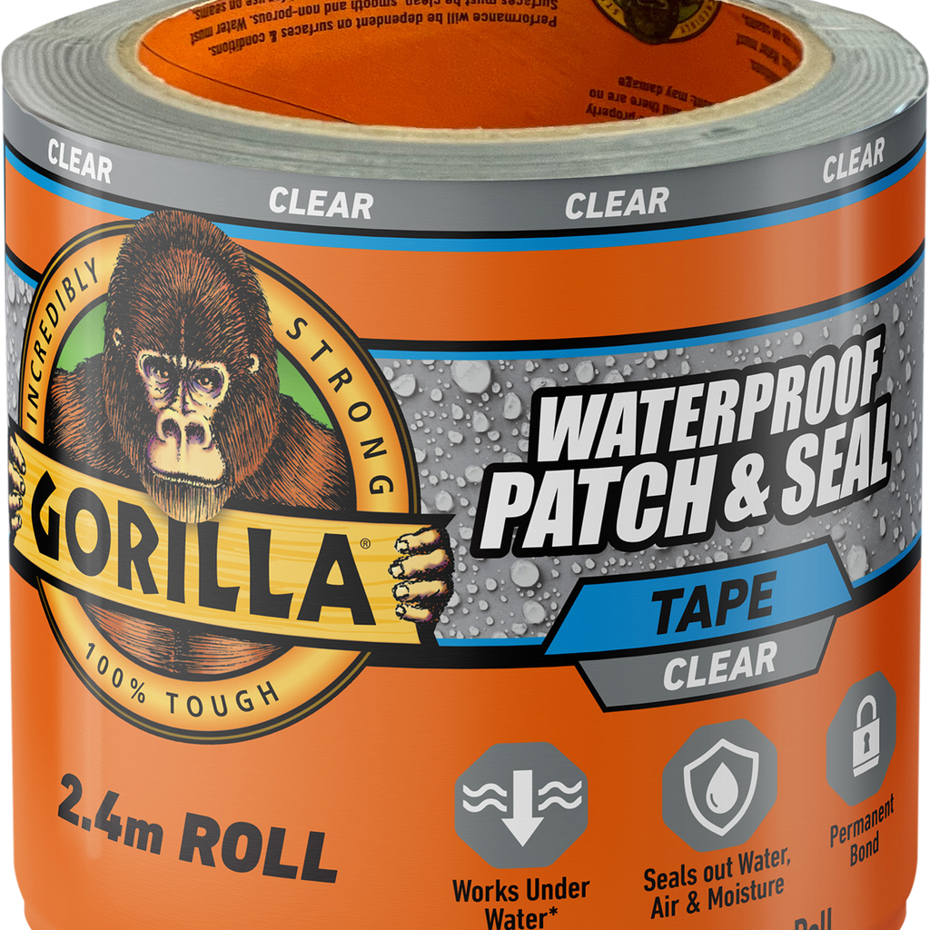 Gorilla 2.4m Clear Waterproof Patch And Seal Tape - Image 1 of 5
