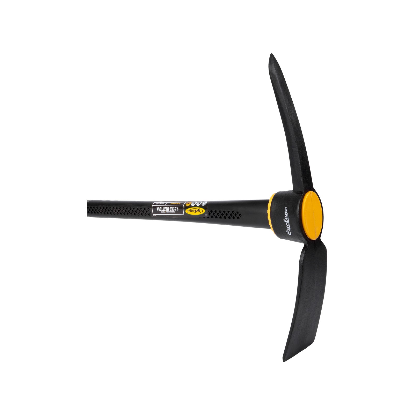 Cyclone 2.25kg Fibreglass Handle Mattock with Pick End - Image 3 of 6