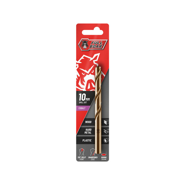 Full Boar 10mm M35 Cobalt Drill Bit