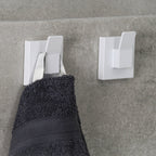 Fusion-Loc Matte White Style Pack of 2 Designer Suction Hooks - Image 2 of 4