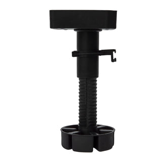 Hafele 150mm Black Adjustable Screw On Leg Set - 4 Pack