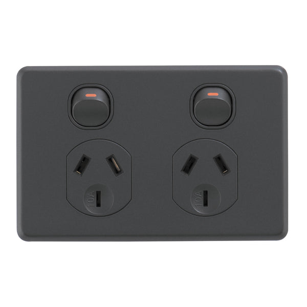 DETA X6 Matt Black Double Power Point