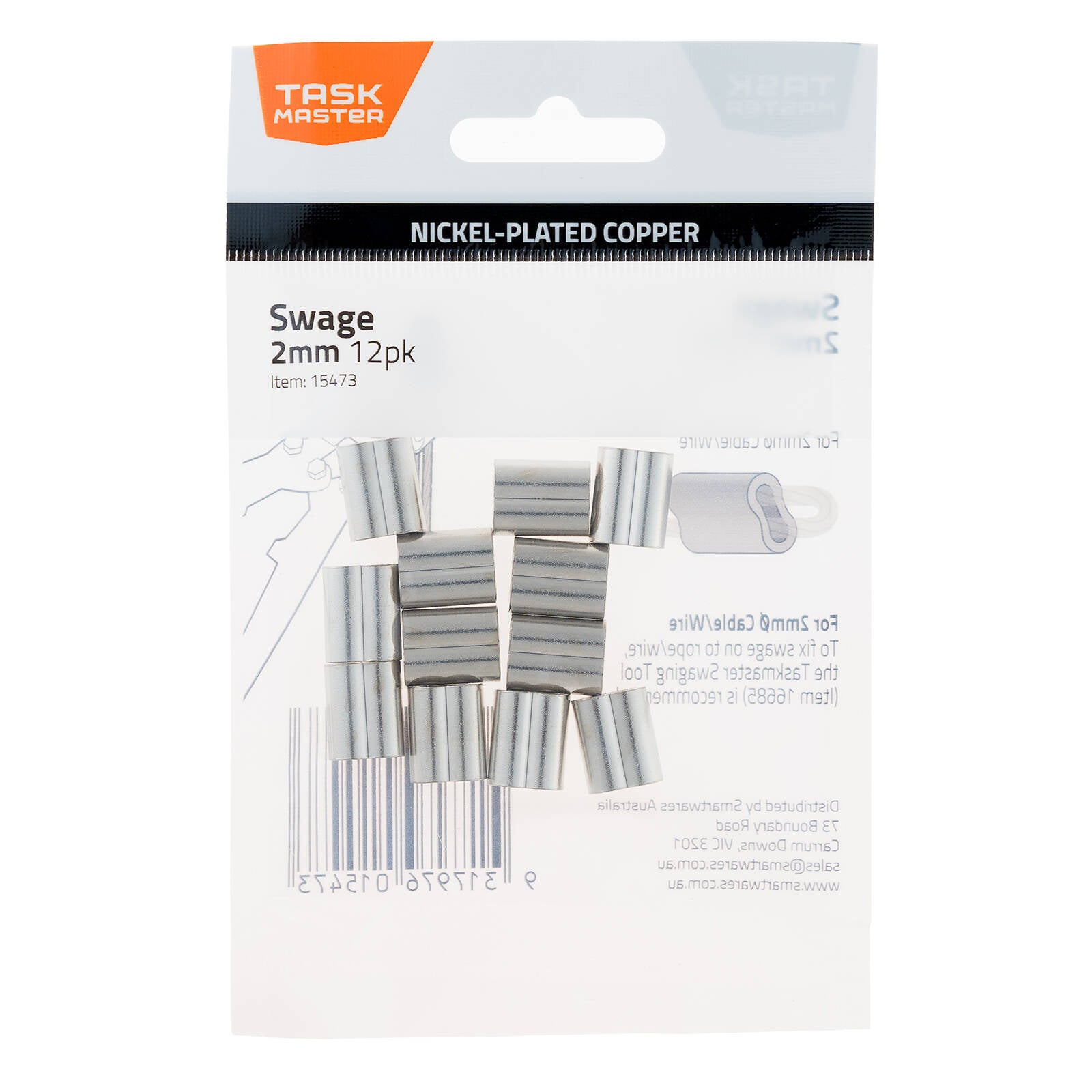 Taskmaster 2mm Copper Swage - 12 Pack - Image 5 of 8