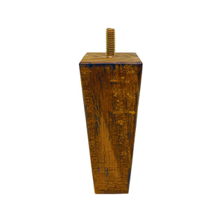 Adoored 53-40x150mm Square Rustic Tapered Wooden Leg