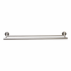 Barelli Toscana 90cm Satin Nickel Double Towel Bar - Image 1 of 2