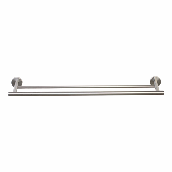 Barelli Toscana 90cm Satin Nickel Double Towel Bar