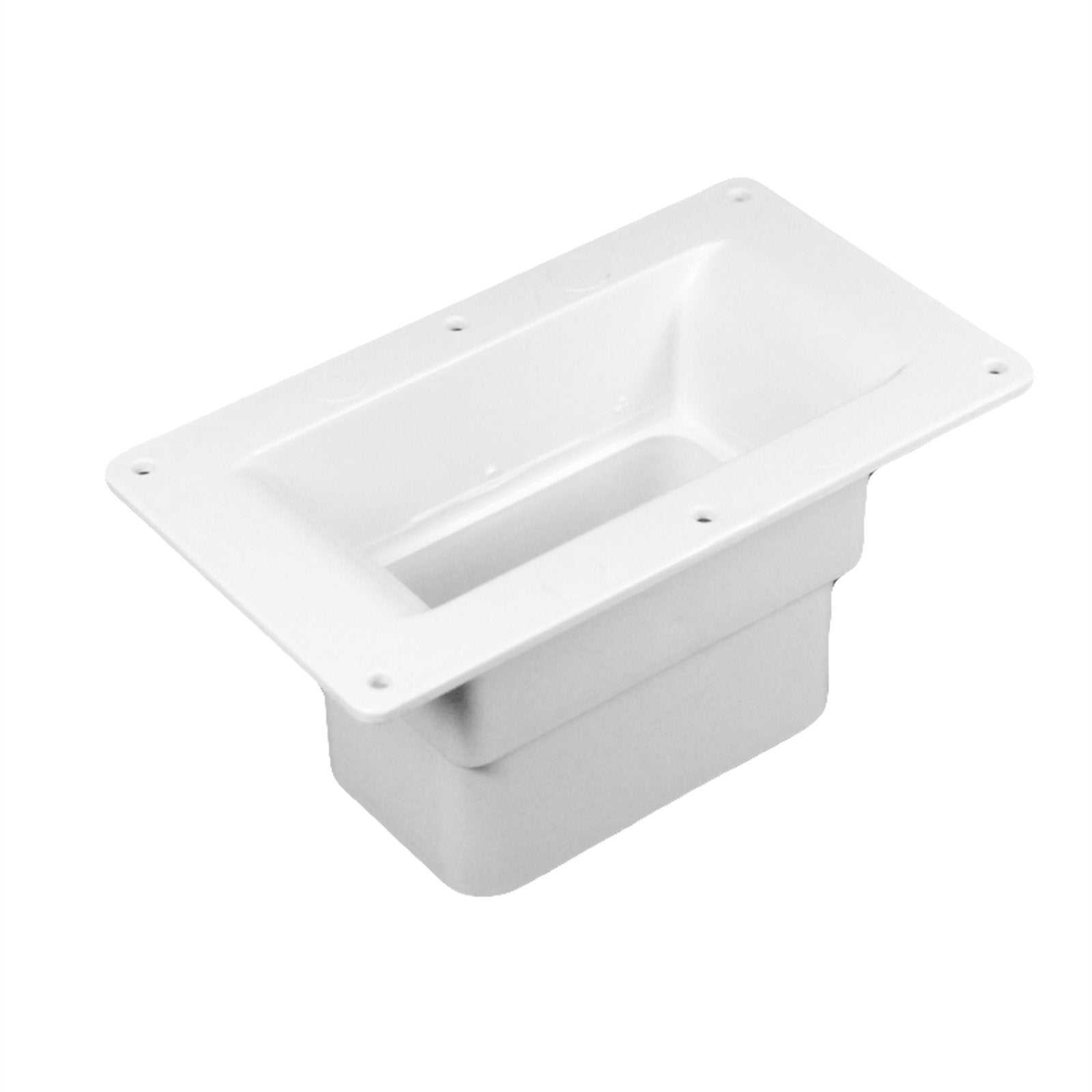 Icon Plastics 100 x 65mm Pop Metal Square PVC Dropper Outlet Downpipe - Image 1 of 1