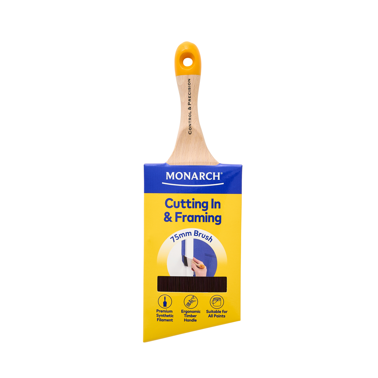 Monarch 50mm Cutting In And Framing Synthetic Paint Brush - 50mm - Image 1 of 4