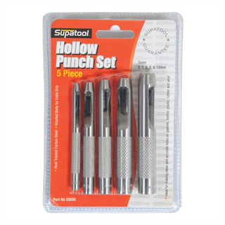 5 Piece Supatool Hollow Punch Set