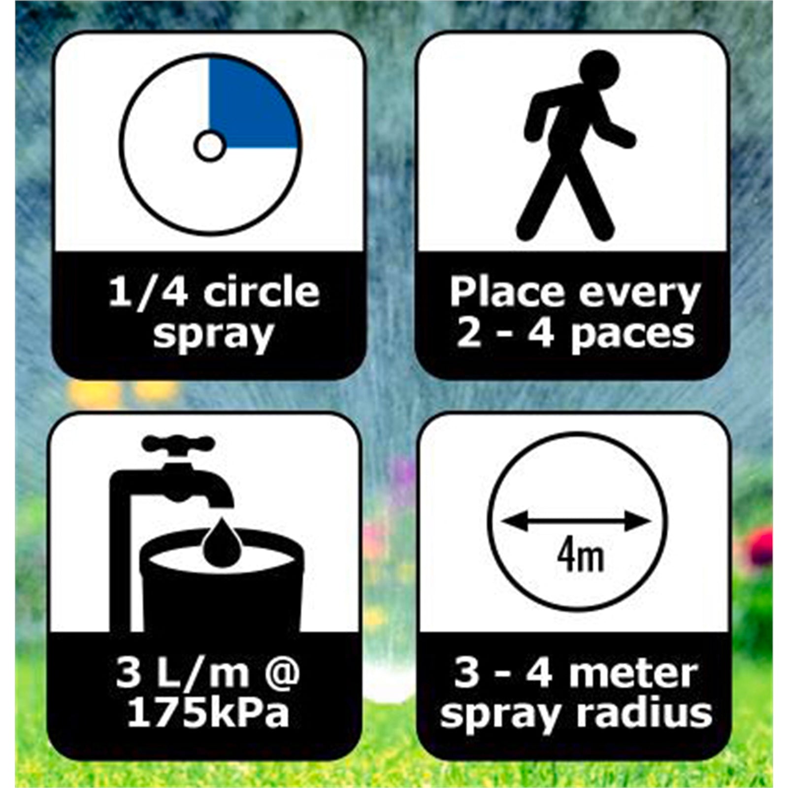 Pope 50mm 1/4 Circle Professional Pop-Up Sprinkler - Image 2 of 2