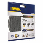 Irwin 125mm 240 Grit Orbital Sanding Disc - 5 Pack - Image 2 of 3