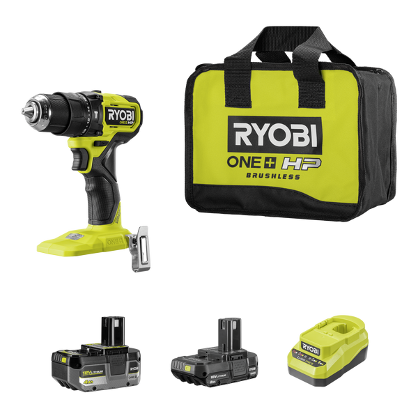 Ryobi 18V ONE+ HP Compact Hammer Drill Kit R18CPD2422B