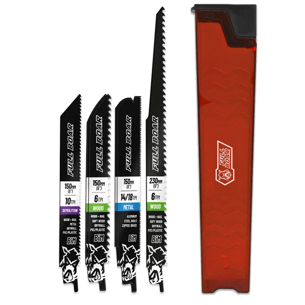 Full Boar 6 Piece Reciprocating Saw Blade Set - Image 1 of 2