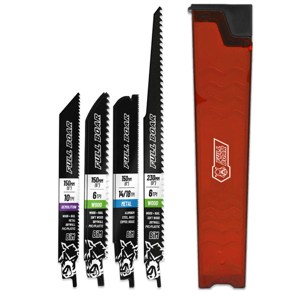 Full Boar 6 Piece Reciprocating Saw Blade Set
