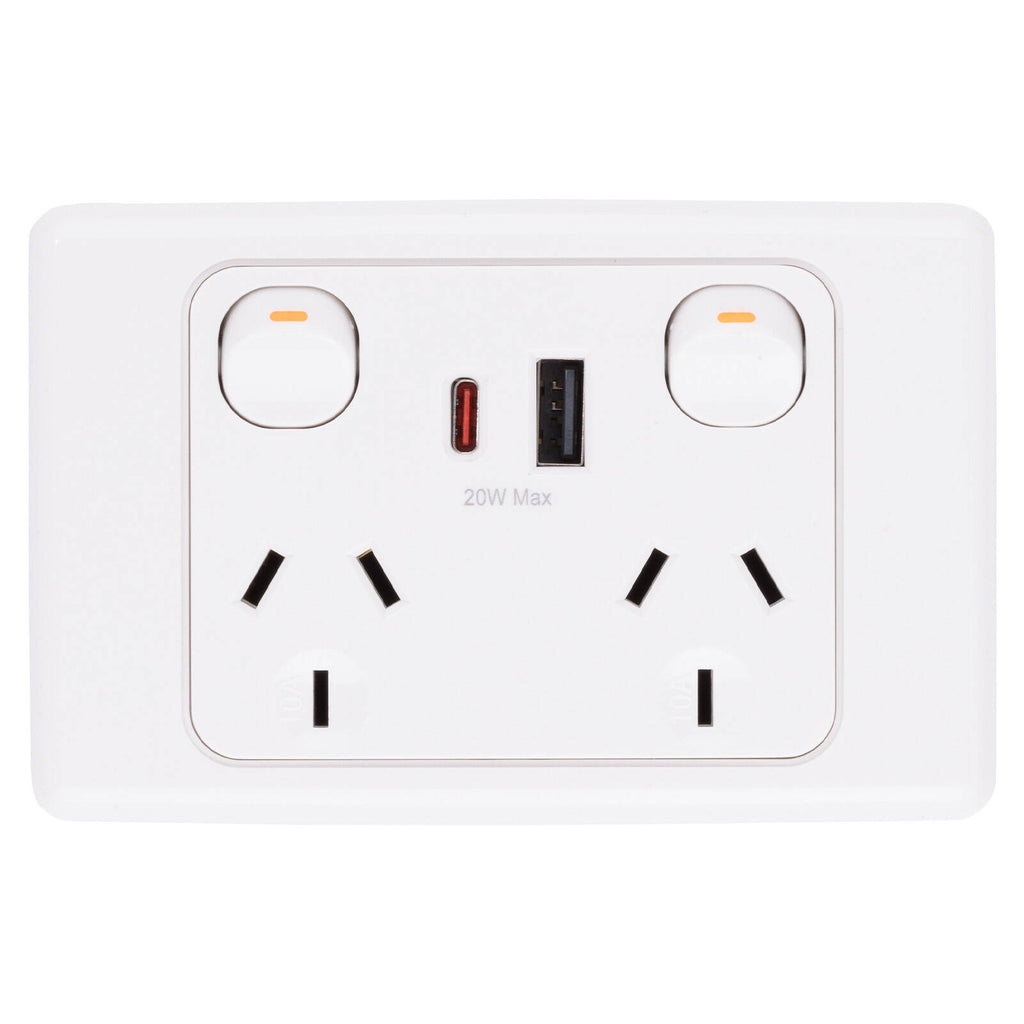 DETA 6000 Double Power Point With USB A+C - Image 1 of 4