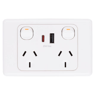 DETA 6000 Double Power Point With USB A+C