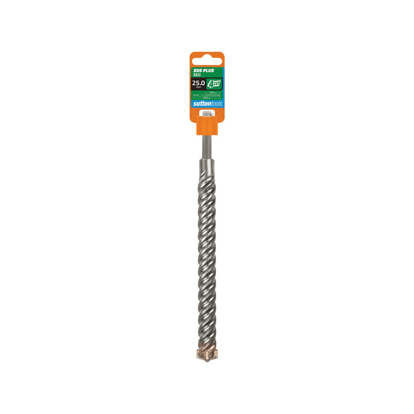 Sutton Tools 25 x 260mm 4 Cut SDS Plus Masonry Drill Bit