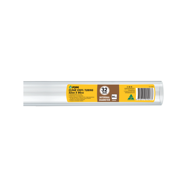Pope 32mm x 90cm Clear Vinyl Tubing