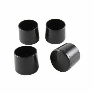 Surface Gard 19mm Black Round Plastic External Chair Tip - 4 Pack