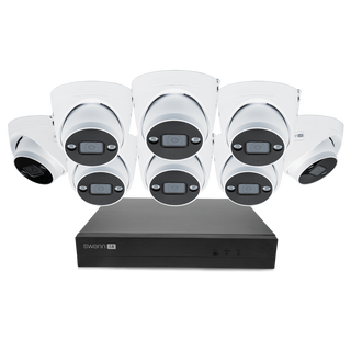 Swann AdvancedX Wired NVR Security System 8 Channel with 8 Dome Cameras