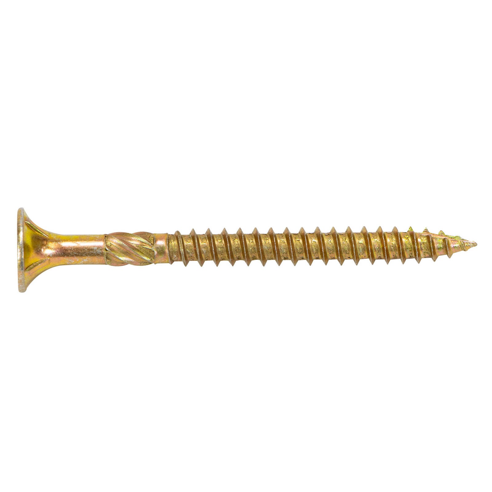 Titan 14g x 75mm Zinc Gold Timber Bugle Batten Screw - 100 Pack - Image 4 of 7