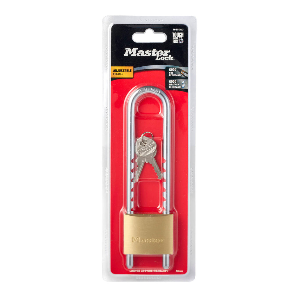 MasterLock 50mm Solid Brass Adjustable Shackle Padlock - Image 19 of 20