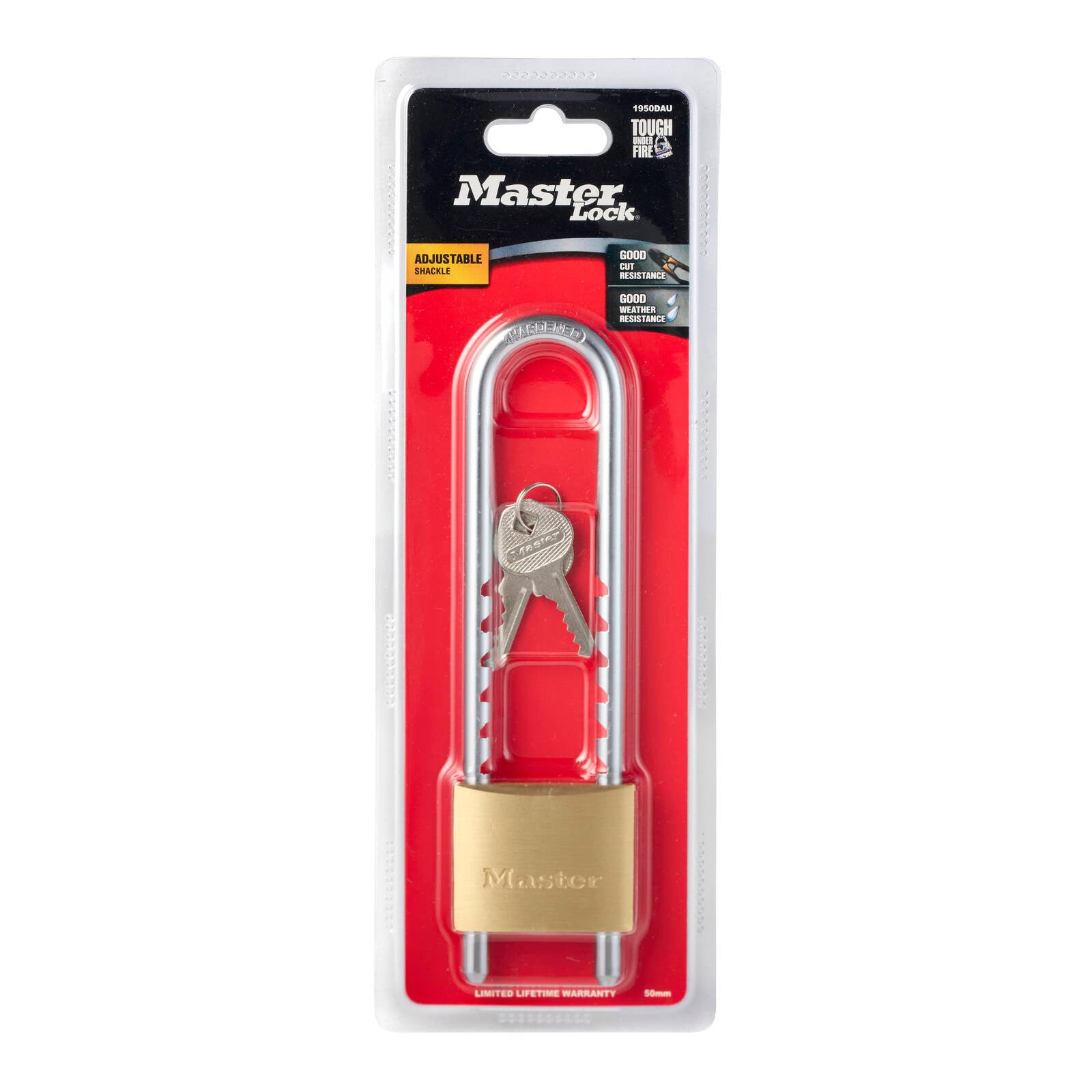 MasterLock 50mm Solid Brass Adjustable Shackle Padlock - Image 19 of 20
