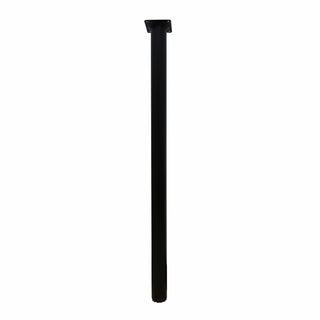 Adoored 40 x 710mm Black Metal Round Furniture Leg