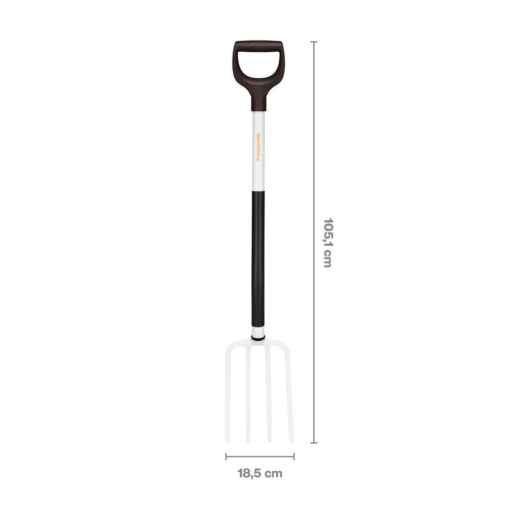 Fiskars White Digging Fork - Image 4 of 7
