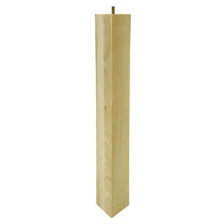 Adoored 73 x 73 x 710mm Raw Wood Square Furniture Leg