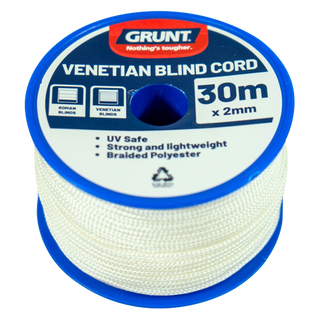 Grunt 2mm x 30m White Venetian Blind Cord