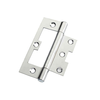 Lane 100 x 65 x 2mm Polished Chrome Fixed Pin Durasmooth Easy Fit Hinge