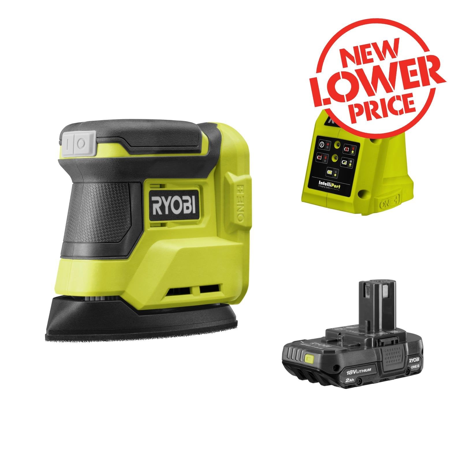 Ryobi 18V ONE+ Palm Sander Kit - Image 1 of 8
