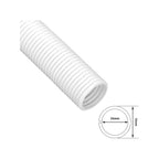 D-Line 1.1m Ø132mm White Cable Tidy Split Tube Cable Organiser - Image 2 of 6