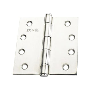 Austyle 100 x 100 x 2.5mm Polished 304 Grade Stainless Steel Fire Rated Fixed Pin Hinge